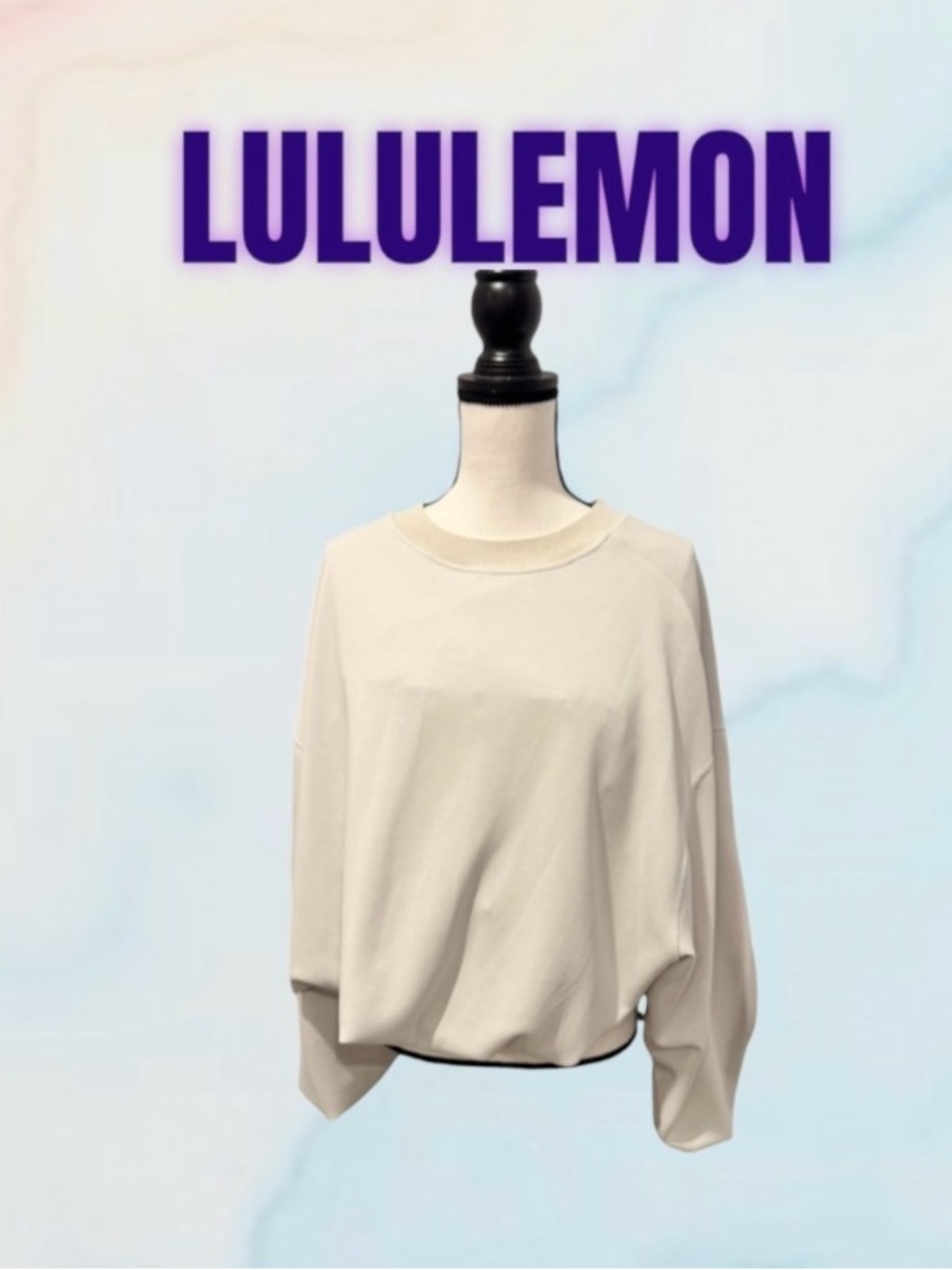 LULULEMON ATHLETICA Smooth Spacer Oversized CREW SWEATSHIRT women’s size LARGE